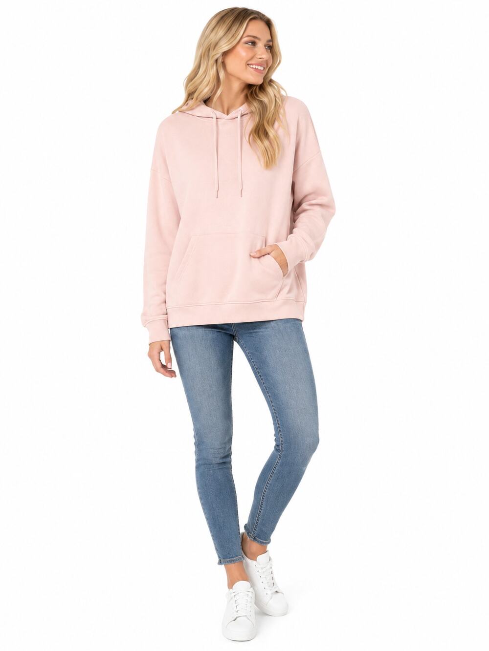 S104 Faith Over Fear Psalm 56 3 Pink Hoodie Size Small Pullover Sweatshirt